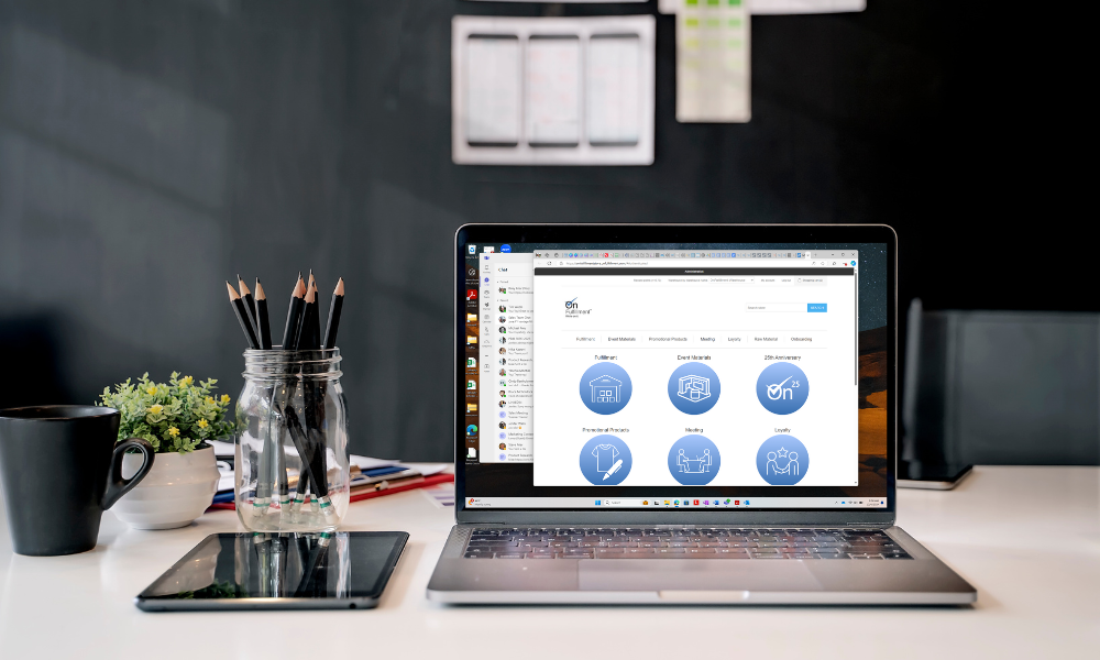 onfulfillment corporate portal on desktop computer
