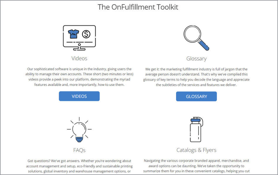 onfulfillment resources pages is a great tool for 